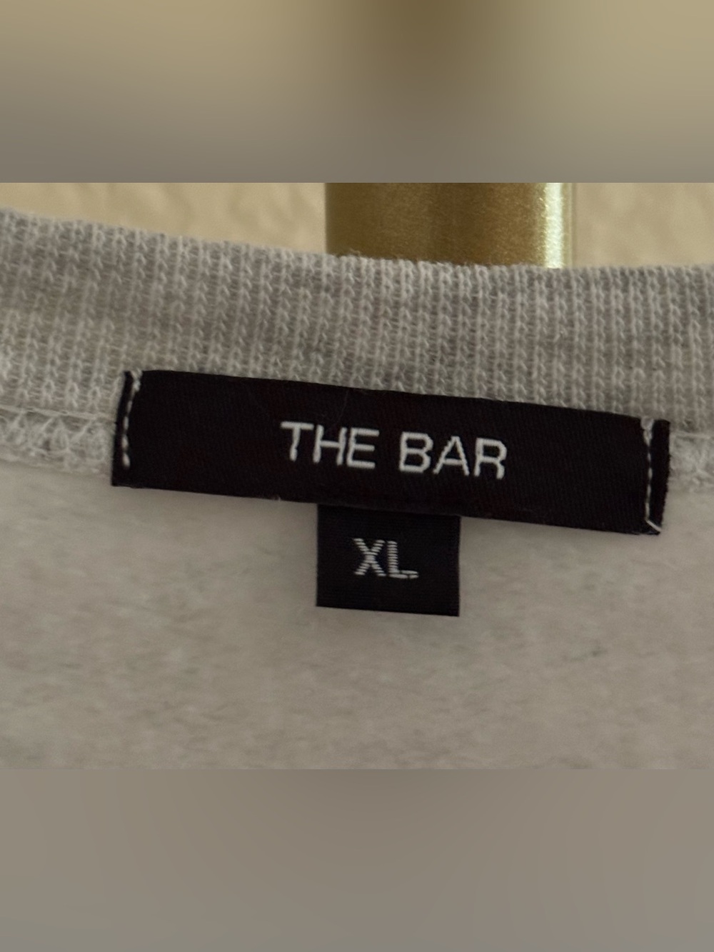 The Bar The Bach Oversized Varsity Sweatshirt / Gray / Size XLarge - Picture 4 of 4